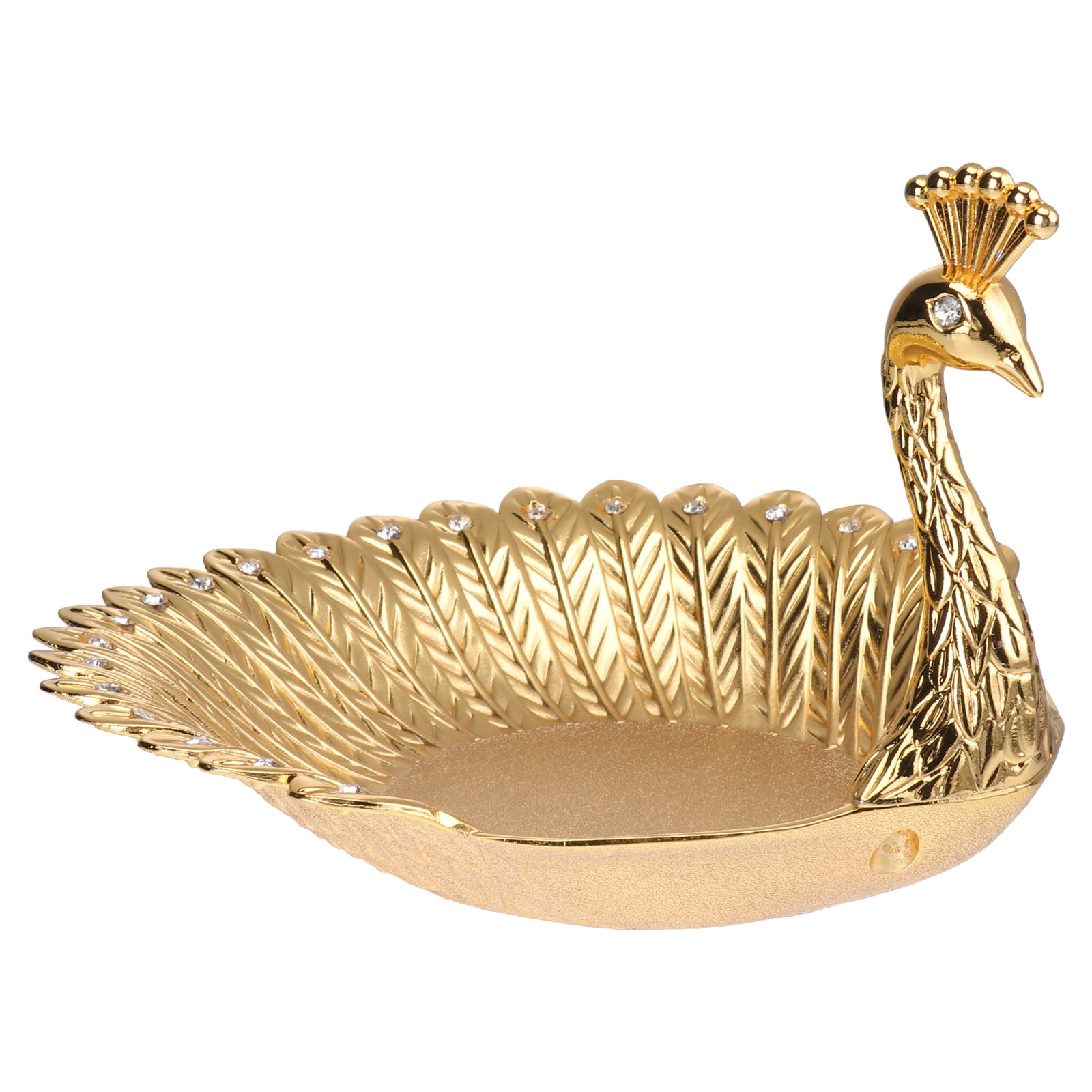 Zinc Food Snacks - 1Pcs Golden Fruit Tray Zinc Alloy