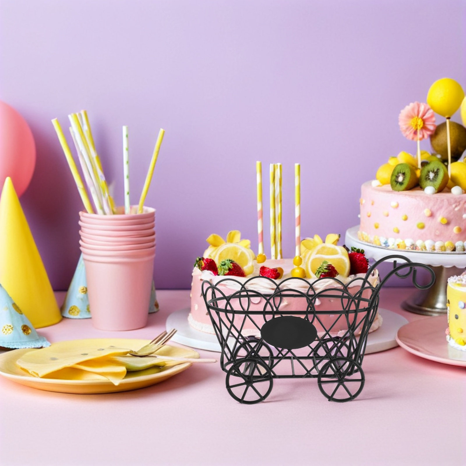 French Fries Basket Cradle Car - Food Snacks For Party review and price