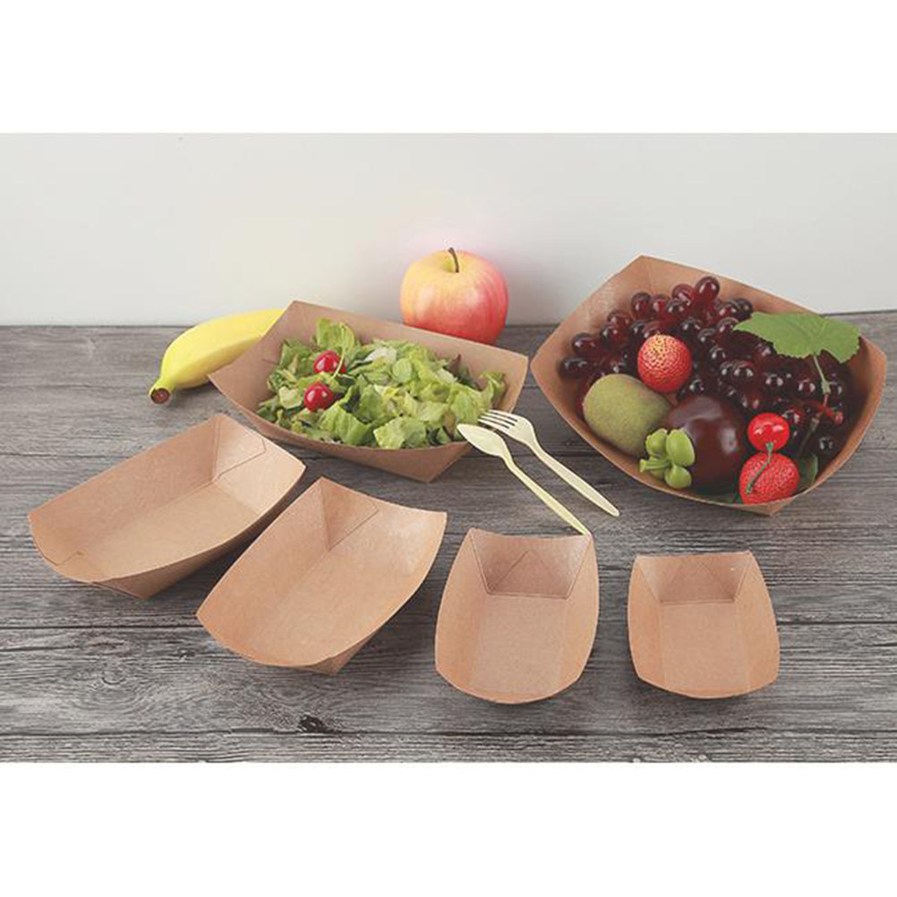 50Pcs Eco Friendly Kraft Paper - Food Snacks For Party review and price