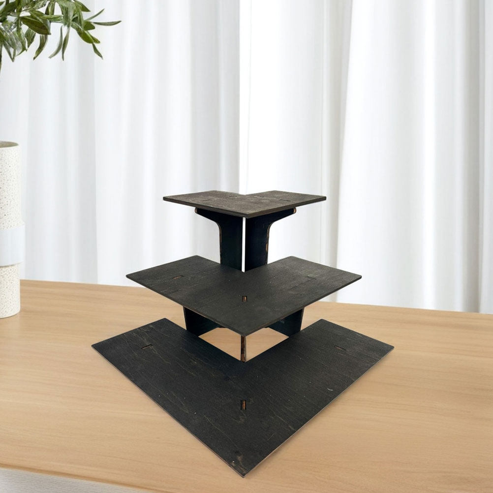 1Set Portable Wooden Tiered Di - Food Snacks Corner review and price