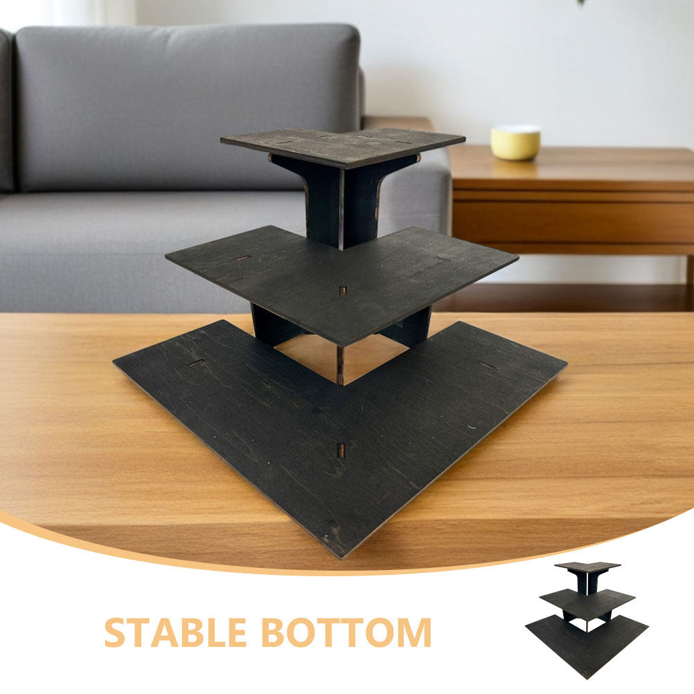 1Set Portable Wooden Tiered Di - Food Snacks Corner review and price