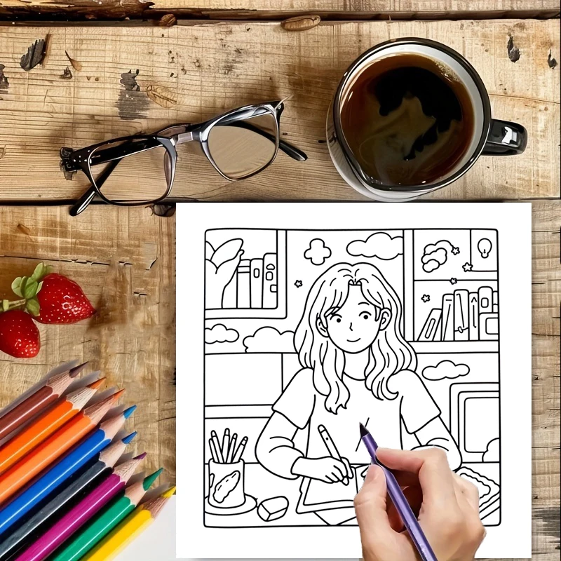 28 Pages Cozy Girls's Day Colo - Food And Snacks Coloring Book review and price