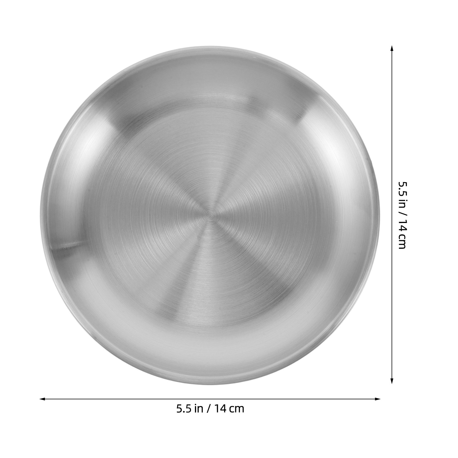 Stainless Steel Round Food Pla - Food Snacks Distribution review and price