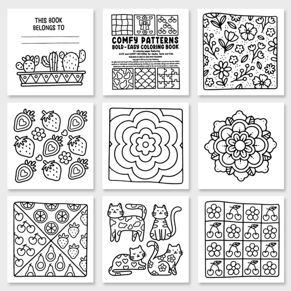 Soothing Coloring Book For Gir - Food And Snacks Coloring Book review and price