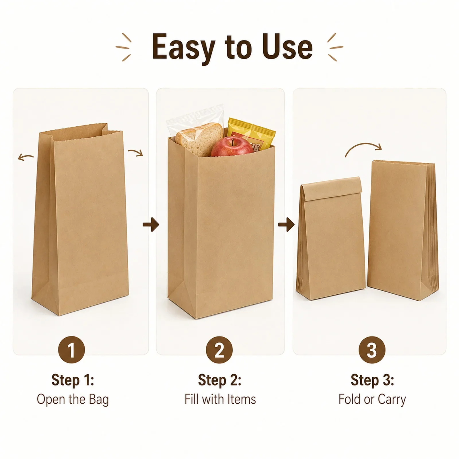 10-30Pcs Small Brown Kraft Pap - Food Snacks For Party review and price