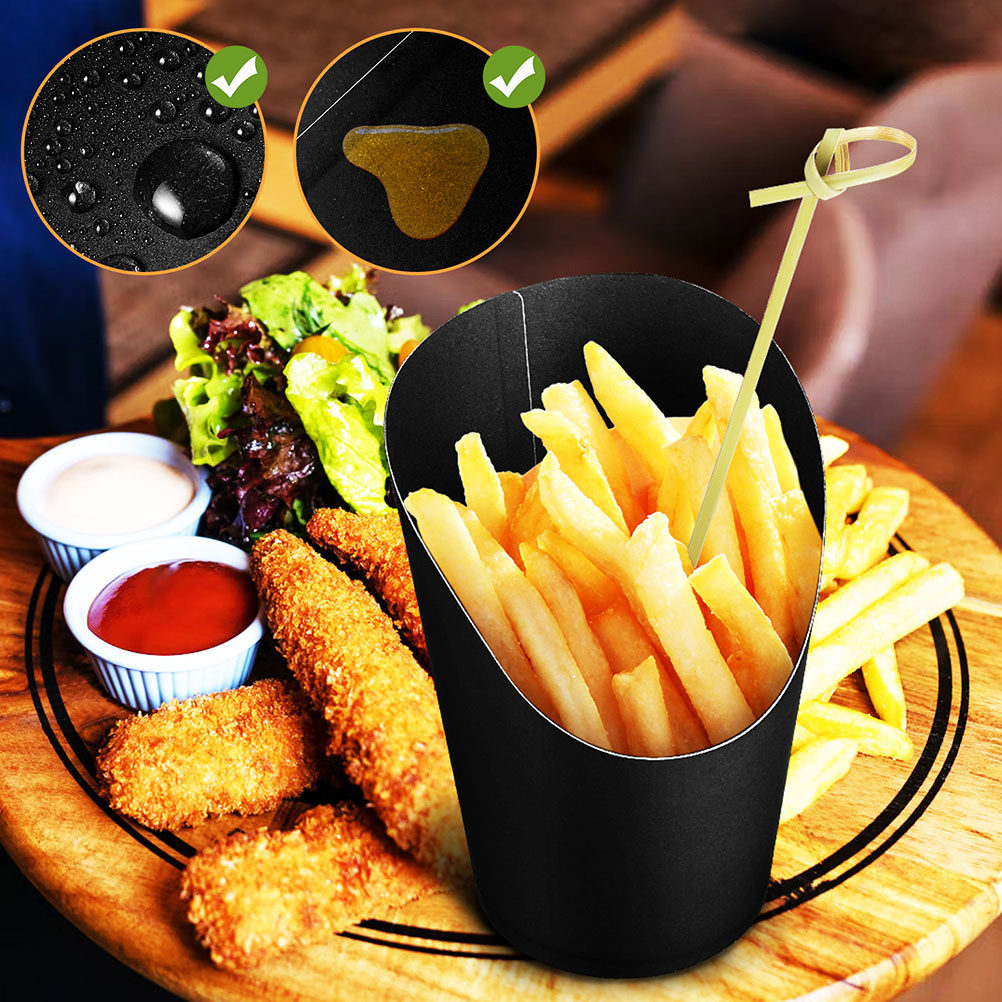 50Pcs French Fries Holder Cups - Food Snacks For Party review and price